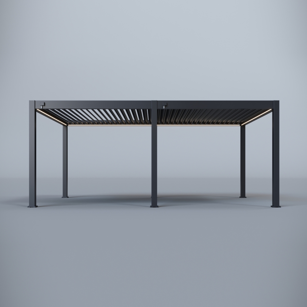 Hygge™ Prestige Series Aluminium Pergola with Integrated Lighting System