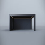 Hygge™ Aluminium Pergola - Prestige Series with Lighting System & 3 Wind-Proof Sun Shades