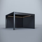 Hygge™ Aluminium Pergola - Prestige Series with Lighting System & 3 Wind-Proof Sun Shades