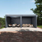 Hygge™ Aluminium Pergola - Prestige Series with Lighting System & 3 Wind-Proof Sun Shades