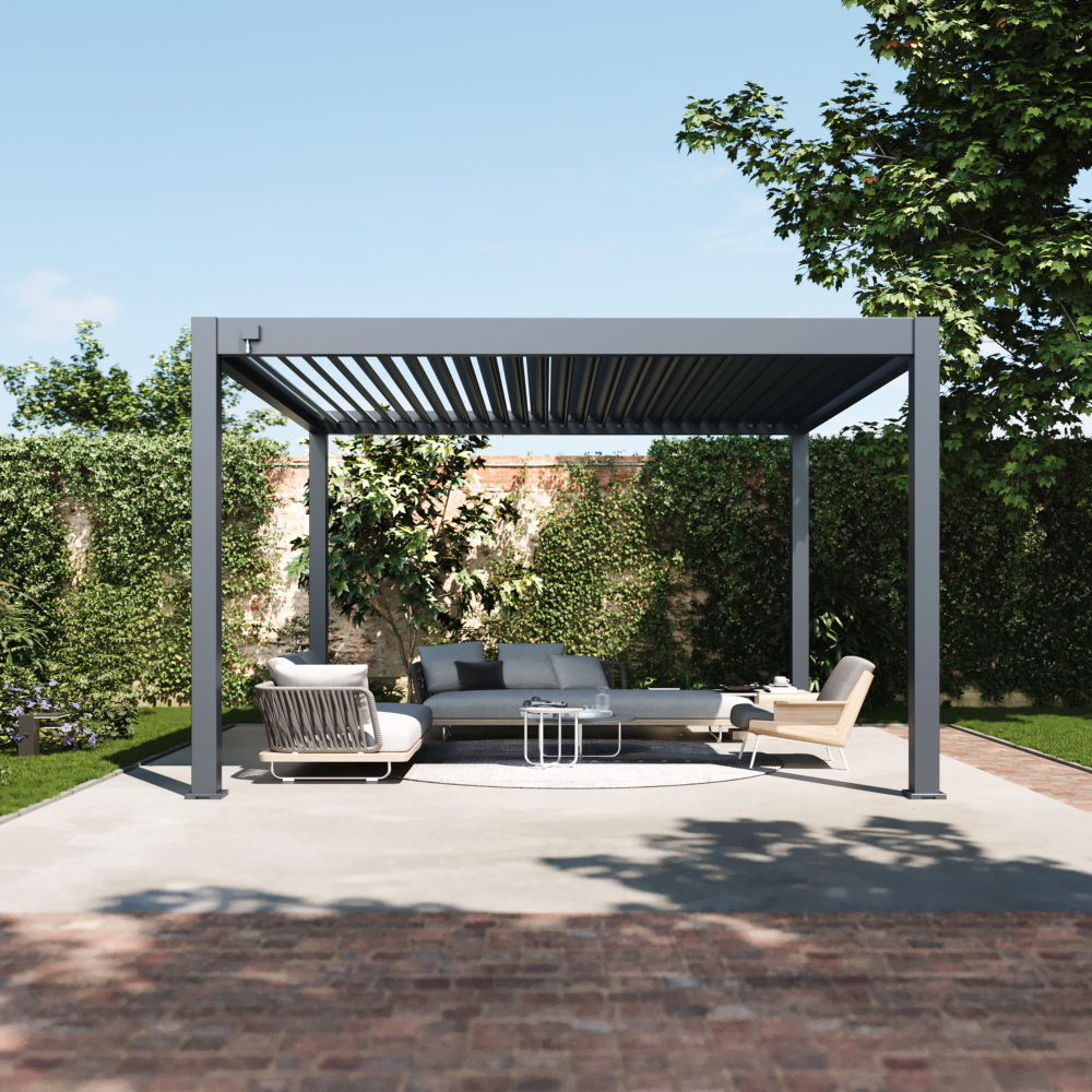 Hygge™ Prestige Series Aluminium Pergola with Integrated Lighting System